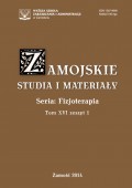 Zamojskie Studia i Materiały. Seria Fizjoterapia. T. 16, z. 1