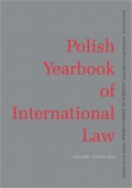 2017 Polish Yearbook of International Law vol. XXXVII