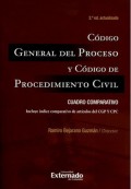 Código General del Proceso y Código de Procedimiento Civil: Cuadro comparativo
