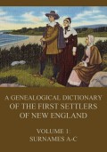 A genealogical dictionary of the first settlers of New England, Volume 1