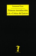 Primera introducción a la "Crítica del Juicio"