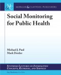 Social Monitoring for Public Health