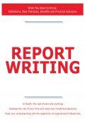 Report Writing - What You Need to Know: Definitions, Best Practices, Benefits and Practical Solutions