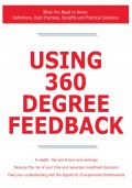 Using 360 Degree Feedback - What You Need to Know: Definitions, Best Practices, Benefits and Practical Solutions