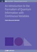 An Introduction to the Formalism of Quantum Information with Continuous Variables