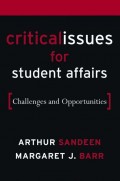 Critical Issues for Student Affairs