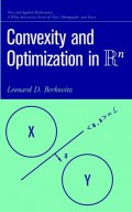 Convexity and Optimization in Rn