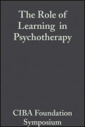 The Role of Learning in Psychotherapy
