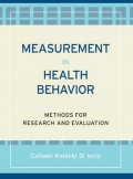Measurement in Health Behavior