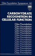 Carbohydrate Recognition in Cellular Function