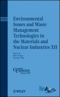 Environmental Issues and Waste Management Technologies in the Materials and Nuclear Industries XII