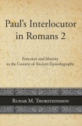 Paul’s Interlocutor in Romans 2