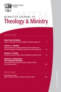 McMaster Journal of Theology and Ministry: Volume 17, 2015–2016