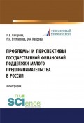 Проблемы и перспективы государственной финансовой поддержки малого предпринимательства в России