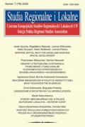 Studia Regionalne i Lokalne nr 1(79)/2020