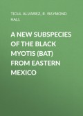 A New Subspecies of the Black Myotis (Bat) from Eastern Mexico