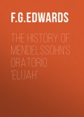 The History of Mendelssohn's Oratorio 'Elijah'