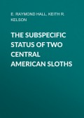 The Subspecific Status of Two Central American Sloths