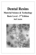 Dental Resins - Material Science & Technology