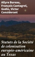 Statuts de la Société de colonisation européo-américaine au Texas