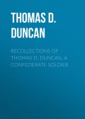 Recollections of Thomas D. Duncan, a Confederate Soldier