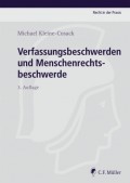 Verfassungsbeschwerden und Menschenrechtsbeschwerde