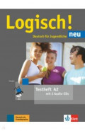 Logisch! neu A2. Deutsch f&uuml;r Jugendliche. Testheft mit 2 Audio-CDs