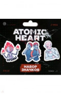 Набор значков Atomic heart. Огонь