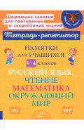 Памятки для учащихся 1-4 классов. Русский язык. Чтение. Математика. Окружающий мир