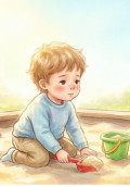 Самый маленький в песочнице
