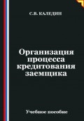 Организация процесса кредитования заемщика