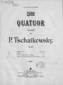 3 Quatuor Es-moll de P. Tschaikowsky