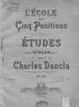 Etudes pour Violon seul par Charles Dancla