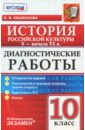 Диагностические работы по истории. История российской культуры. 10 класс. X-начало XX вв. ФГОС