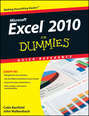 Excel 2010 For Dummies Quick Reference