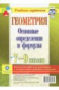 Геометрия. 7-9 классы. Основные определения и формулы. Комплект карт