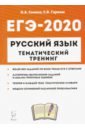 ЕГЭ-2020. Русский язык. Тематический тренинг