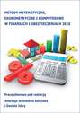 Metody matematyczne, ekonometryczne i komputerowe w finansach i ubezpieczeniach - 2010