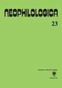 Neophilologica. Vol. 23: Le figement linguistique et les trois fonctions primaires (prédicats, arguments, actualisateurs) et autres études