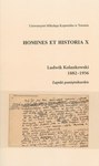 Ludwik Kolankowski 1882-1956. Zapiski pamiętnikarskie