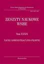 Zeszyty Naukowe WSHE, t. XXXIX, Nauki Administracyjno-Prawne