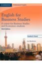 English for Business Studies. Student's Book. A Course for Business Studies and Economics Students