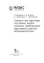 Соответствие структуры подготовки кадров с высшим образованием отраслевой структуре экономики России