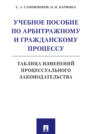 Учебное пособие по арбитражному и гражданскому процессу. Таблица изменений процессуального законодательства