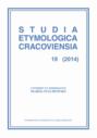 Studia Etymologica Cracoviensia 19 (2014)