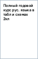 Полный годовой курс русского языка в таблицах и схемах. 2 класс