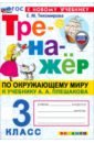 Окружающий мир. 3 класс. Тренажёр к учебнику А. А. Плешакова