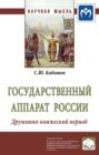 Государственный аппарат России. Дружинно-княжеский период